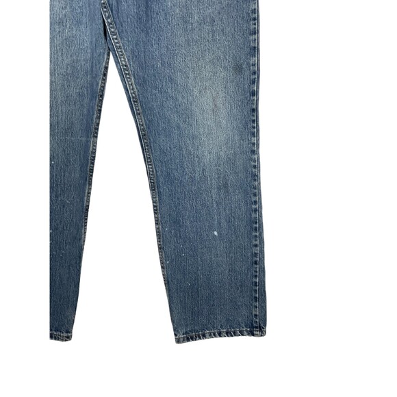 Lee Men’s 36x30 Distressed Straight-Leg Jeans – Regular Fit Blue Denim, Zip Fly - Picture 6 of 11